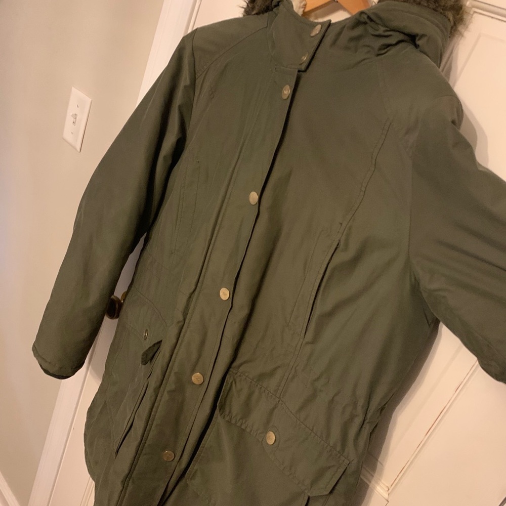 Hooded Faux Fur trimmed Anorak Winter Jacket